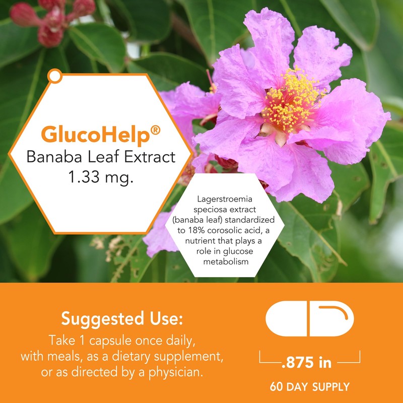 Botanic Choice Gluco Help Banaba Leaf Extract-Gluten Free, Non-GMO for