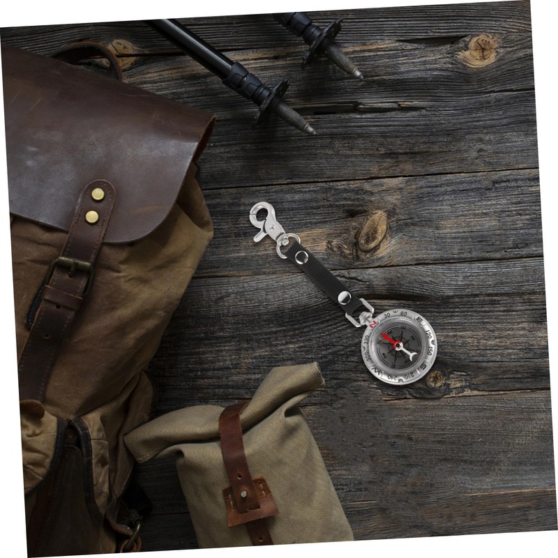 BESPORTBLE Compass Keychain Hunting Handheld Camping Outdoor Compass Pocket Engraved