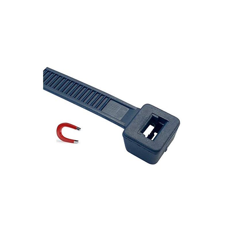 Detectable Cable Ties, 140 mm x 3.6 mm, Detectable, Blue,