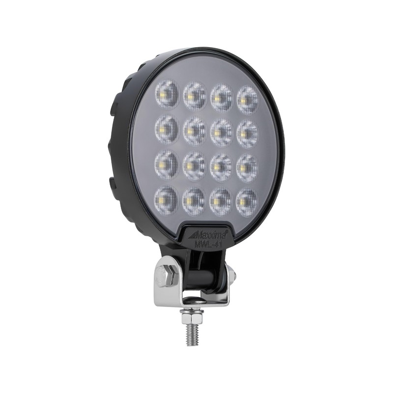 Maxxima MWL-41 Black Round 16 LED Work Light 2,100 Lumens
