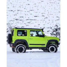 Maplewoodcar Jimny Stickers, Stylish, Original Design, Jb64 Accessory, 3D Feeling, Cool, [THE JIMNY LIFE JB64/JB74] Waterproof, Easy Assembly, Jimny Sierra Seal, Modified, Waterproof, Outdoor, Vehicle