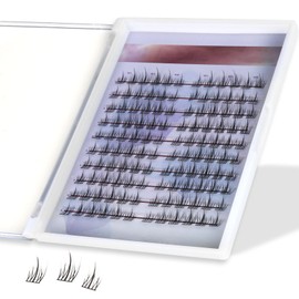 Extensiones de Pestañas Segmentadas 120 Racimos de Pestañas 9-12mm Rizo C Pestañas Postizas para un Look Natural DIY en Casa Reutilizable Suave Cómodo Pestañas Racimos de Pestañas Volumen Lashes Super Thin