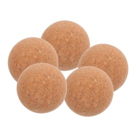 Abaodam 5 Pack Table Football Cork Balls Table Soccer Accessory 36mm Softwood Balls Foosball Game Parts