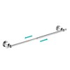 BATHSIR Crystal Towel Bar 24 Inch, Chrome Bathroom Towel Rack,
