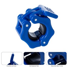 Slim Panda 1 inch Barbell Clips (Pack of 4), Non-Slip Quick Release Barbell Collars, Weight Locks Dumbbell Clips, Barbell Clamps for Fitness, Weightlifting, Strength Training