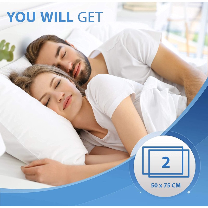 Adam Home 100% Brushed Microfiber Pillow Protectors (2 Pack, Standard