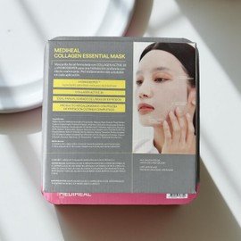 Mediheal Korean Sheet Mask - MAscarilla Facial Esencial de Colágeno 20 piezas. Lifting y Reafirmante para todos los tipos de piel