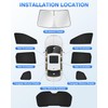 Canvcle Sunshades for 2014-2020 Nissan Rogue (Not for Rogue Sport)