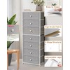 Tall Fabric Dresser for Bedroom, Vertical Storage Organizer Tower with