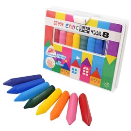 サクラクレパス さんかく クーピー ペンシル 8色 FYL8