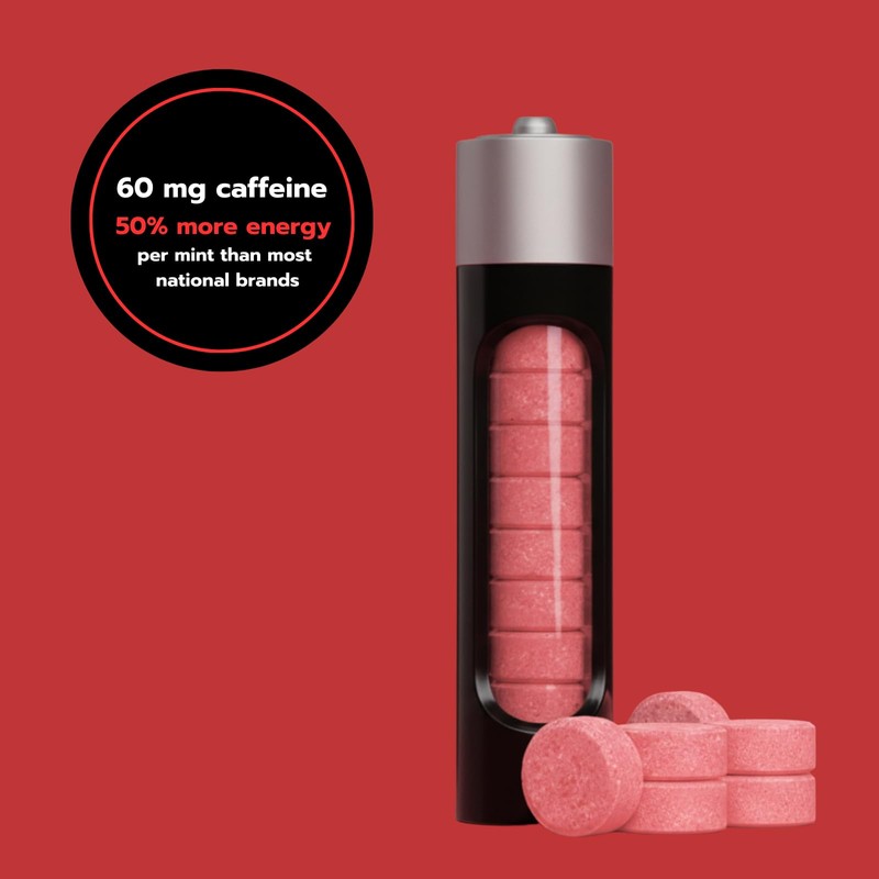 Caffeine Mints by Rally, 60milligram Caffeine, Instant Energy, Fresh Breath