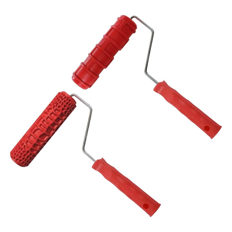 Pattern Paint Roller for Walls, 7 Inch 3D Embossing Rubber