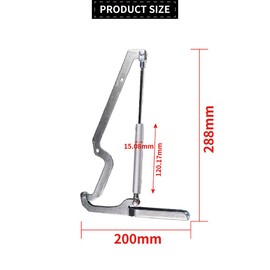 Compatible with Keter Hinge Store It Out Arc/Max/Ace/Prem 1150 XL/Elite Storage Box Heavy Duty Piston Gas Strut WLPS Hinge 565308