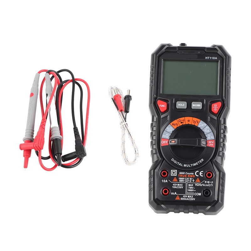 Multimeter Meter 6000 Count Digital Automatic Range True Effective Value