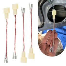 Titgoes Car Speaker Adapter, Car Modified Audio Cable, Door Wiring Harness Adapter, Compatible with Mitsubishi Subaru T-oyota Scion (White)