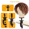 Wig Stand Mannequin Head Holder 1 Pack Black Cosmetology Manikin