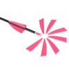 1.75 Inch Plastic Arrow Feathering Shield Shape Rubber Feathers Plastic