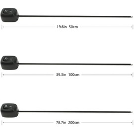 BONATECH DC 12V 6A Black Cars DIY Paste Type Button Switch Water Drop Shape Button On/Off Switch for Fog Light LED Light Strip (0.5 Metres)