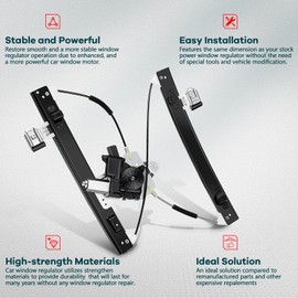 FINDAUTO Front Driver Left Side Power Window Regulator with Motor fit for 2011 2012 2013 2014 2015 for Chevy Cruze, 2016 Chevy Cruze Limited, with Auto Up and Down,748-974