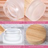 Geiserailie Glass Cosmetic Containers Empty Sample Jars with Leak Proof