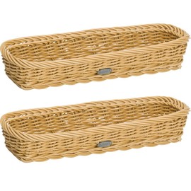 Westmark 2 Cutlery Baskets Suitable for Hotel and Catering Rectangular 28 x 11 x 5 cm Synthetic Fibre Saleen Edition Light Beige 020169301E3