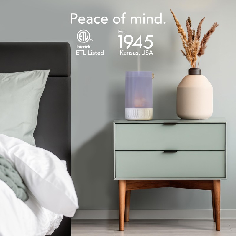 Vornado Votiv 7 Whole Room Ultrasonic Humidifier with Ambient Lighting,