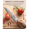 XINZUO Damascus 8.3 Inch Kiritsuke Chef Knife,Hand Forged High Carbon