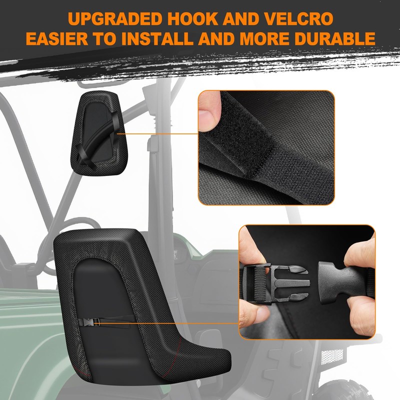 BORDAN UTV Seat Cover for 2004-2021 Yamaha Rhino 700 660