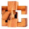 Small devil knot, Notec Cube small puzzle wood puzzle with