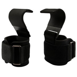 Weight Lifting Hooks (Pair), Heavy Duty Power Wrist Straps Hand Grip Support for Deadlifts, Pull Ups, Shrugs - Gym Gloves for Men and Women