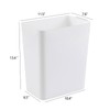 Kiddream 3 Pack 4.5 Gallon Deskside Wastebasket, Plastic Slim Trash