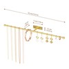 Josmimic Wall Hanging Jewelry Organizer: 12.6'' Necklace Holder for Earring,