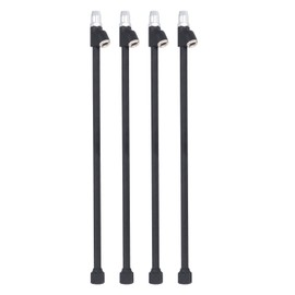4Pcs 1/4 FNPT Female Thread Double Head Air Chucks 14 Inch Extended Straight Foot Double Head Air Chuck for Off Road Vehicles, Commercial Vehicles, Cars, Trucks
