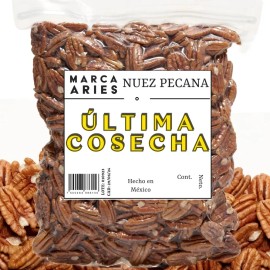 Nuez Pecana - Mitades Entera - 500g - Última Cosecha - Aries                                                                                          