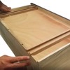 Wax Coated 16 Inches Wood Drawer Slide 2PCS, Classic Traditional