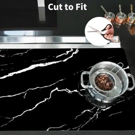 Induction Hob Protector Mat 78x52cm Large Induction Hob Cover Mats for Electric Stoves Kitchen Worktop Countertop Mat Scratch-Proof Heat Resistant Stove Cover Multifunctional Silicone Mats