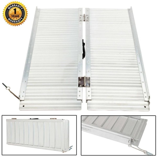 Yallstock Ramp 3ft Folding Portable Suitcase Mobility Wheelchair Threshold Ramp