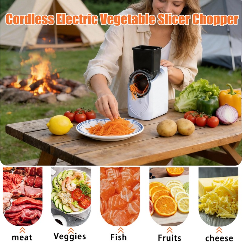SL Euthtion Cordless Electric Vegetable Slicer Chopper & Cheese Grater