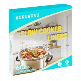 Slow Cooker Liners Small Size Pot Liners Disposable Cooking Bags Fit 1QT to 3QT Suitable for Slow Cooker and Oval & Round Pot (60Bags)