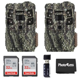 Browning Trail Camera Defender Pro Scout Max Cellular Trail Camera, AT&T and Verizon 2 Pack, Bundle with 2X 32GB SDHC Memory Card, Hi-Speed SD USB Card Reader