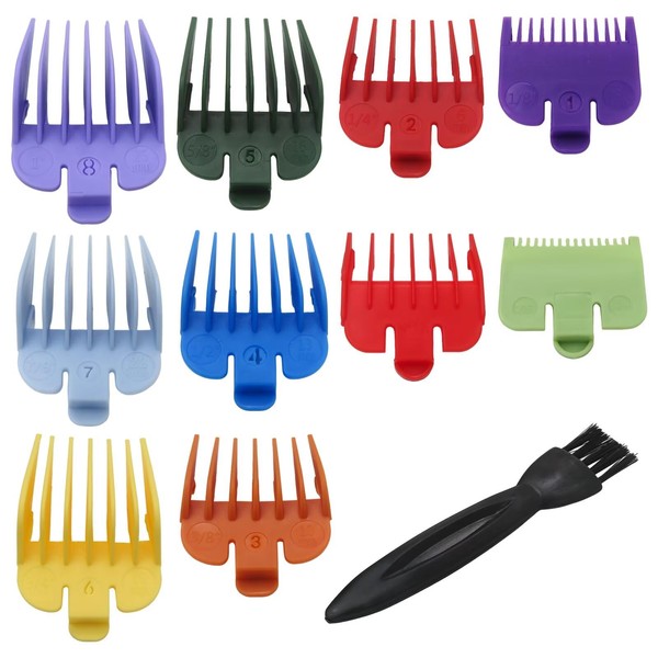 10pcs Hair Clipper Replacement Cutting Guards Set 1/16" to 1"