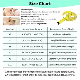 JOYPAWS Dog Muzzle Medium Sized Dogs Anti Bite Bark Soft Air Mesh Muzzles Reflective Ajustable Full Coverage Dog Mouth Guard Cover for Grooming Scavenging Black M