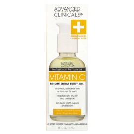 Vitamina C, aceite corporal aclarador, 3,8 fl oz (112 ml)