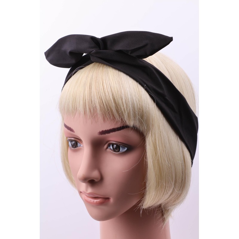 Mytoptrendz® - Wire Headband Plain Soft Velvet Wired Hair Tie