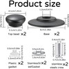 Heanvmyss Pot Lid Knob,2 Pcs Universal Pot Lid Replacement Knobs,Universal