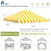 Outdoor Kids Playhouse Replacement Canopy,Replacement Top Cover Suitable for Multiple