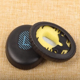 Replacement Ear Pads Foam Cushions Compatible with Bose QuietComfort 3 (QC3) OE1 On-Ear Headsets, Earpads with Softer Leather, Noise Isolation Foam, Added Thickness (Black Blue Mesh)