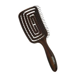Weshin Tsudam growth ring flaffin hair brush, mixed colors, 1 piece / 웨신 쓰담 나이테 플라핀 헤어브러쉬, 혼합색상, 1개