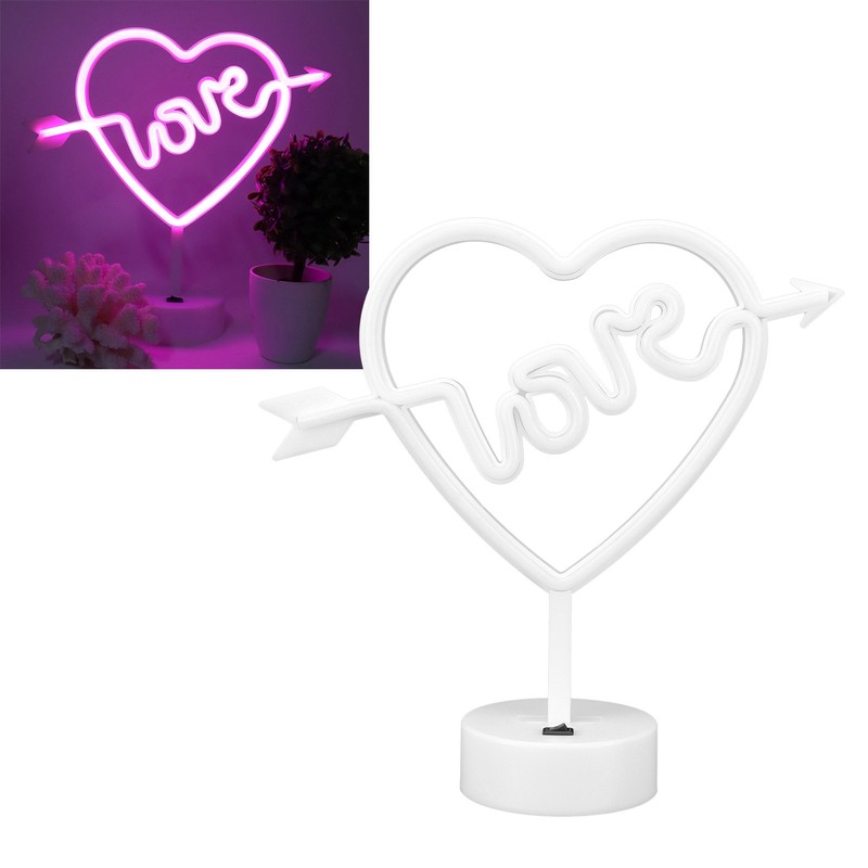 Heart Shape Neon Light Night Light for Wedding Party Kids
