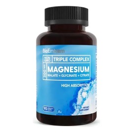 Bioemblem Magnesio Triple Cápsulas 300mg Alta Absorción Vegano Gluten